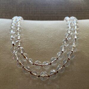 Crystal Bead Graduated Necklace – new with tag